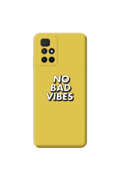 Other Xiaomi Redmi 10 2022 No bad vibes Yellow Colored Silicone TPU Θήκη