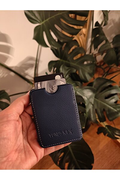 PRAVA LEATHER Suni Deri Basic Unisex Sihirli Kartlık