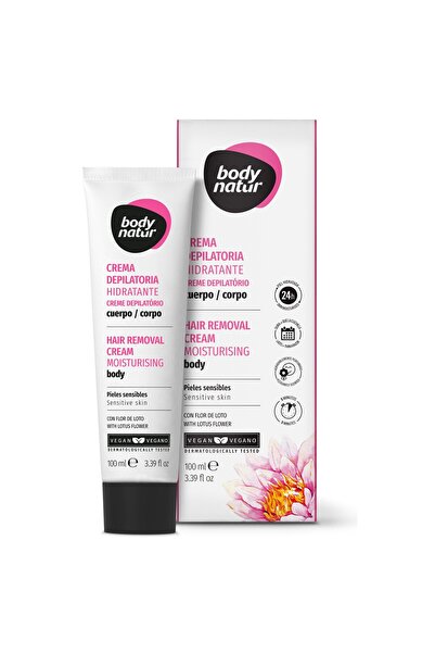 Body Natur Cremă depilatoare cu floare de lotus, pentru piele sensibilă, Body...