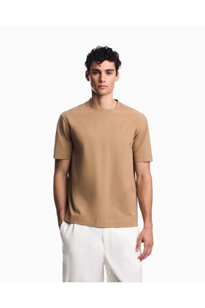 Emporio Armani Men's Regular Cut Cotton Jacquard Jersey Fabric Short Sleeve B...