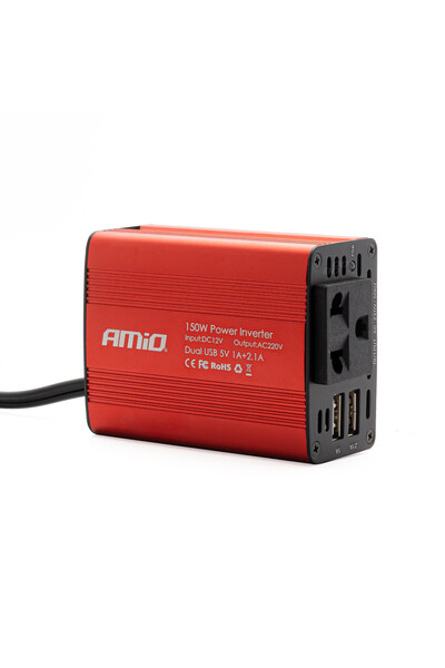 OEM Convertor de tensiune 12V -> 230V, 150W/300W, 2 x USB 5V