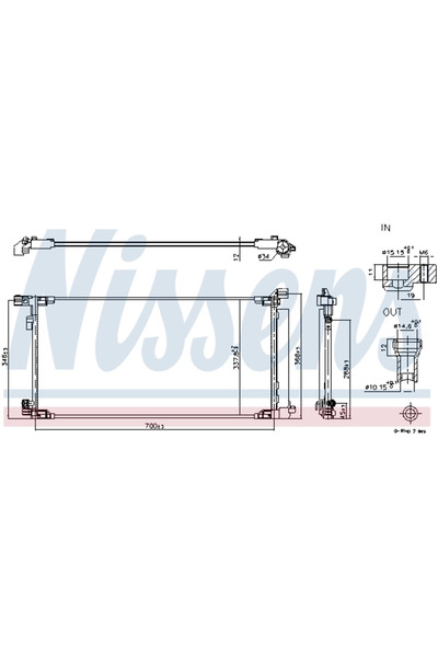 Nissens Radiator Condensator Aer Conditionat TOYOTA C-HR/COROLLA