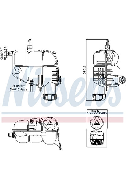 Nissens Vas de Expansiune Racire BMW 1/2 Active/2 Gran/X1/X2