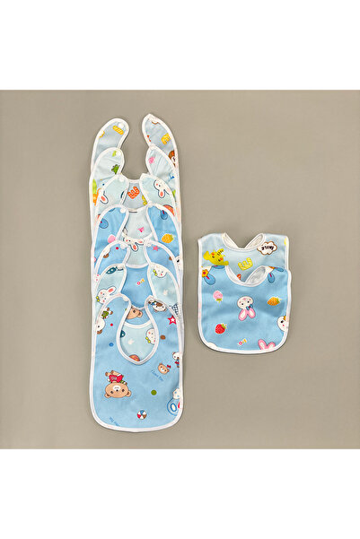 Choice22 Random 4pcs Bule 4/6/8/10pcs Waterproof Baby Feeding Bibs Infants Cu...