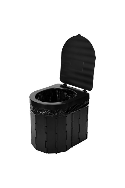 SERSIMO Toaletă portabilă pliabilă pentru camping, max. 150 kg, cu 12 saci