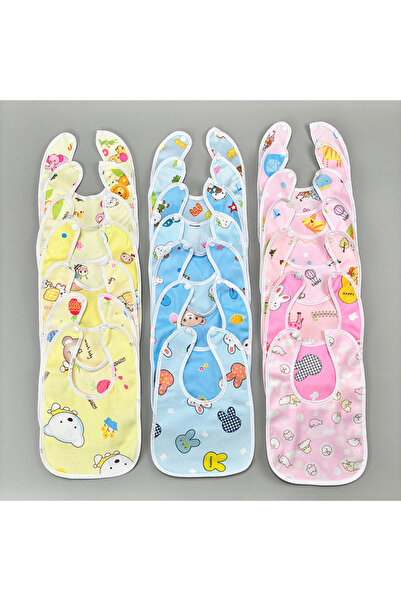 Choice18 Random 4pcs Mix 4/6/8/10pcs Waterproof Baby Feeding Bibs Infants Cut...