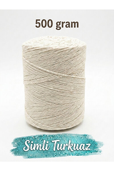 Bevella Macrame Cord Sim Pamuklu El Örgü İpi Runner İpi- Simli Amigurumi koto...