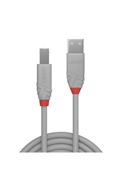 LİNDY LY-36685 Cablu USB 2.0 Tip A la B Anthra Line de 5m