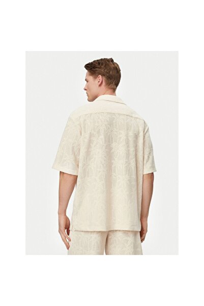 Guess Cămașă bărbătească F6GP05KG362 Crem