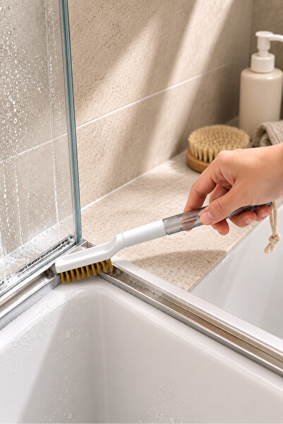 Şahane Pazar Hard Tip Cleaning Brush Multi-Purpose Narrow Space Joint Tile Ba...