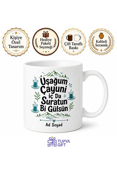 Tupya Gift Karadeniz Ağzı Yazılı Komik Kupa Bardak Hediye Esprili Baskılı Por...