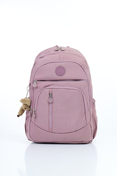 D'VERS Vital Series Water-Resistant Fuchsia Crinkle Fabric Multi-Compartment ...