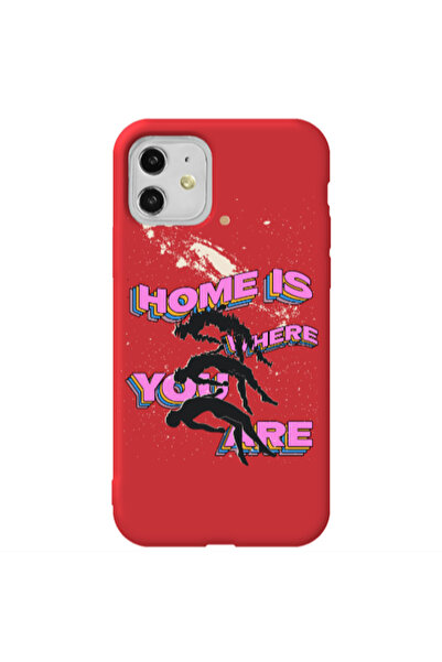Other Apple iPhone 11 Home Is Where Red Colored Silicone TPU Θήκη