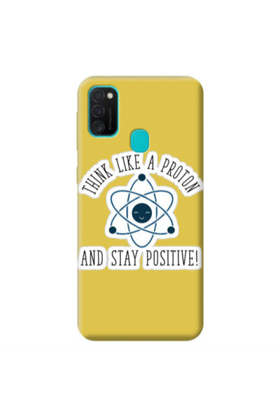 Other Samsung M21 THINK LIKE Yellow Colored Silicone TPU Θήκη