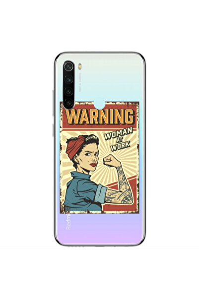 Other Xiaomi Redmi Note 8 Woman at work Transparent Silicone TPU Θήκη