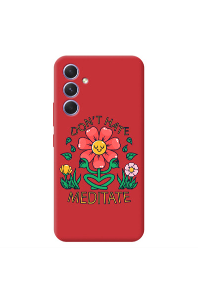 Other Samsung A55 Meditate Red Colored Silicone TPU Θήκη