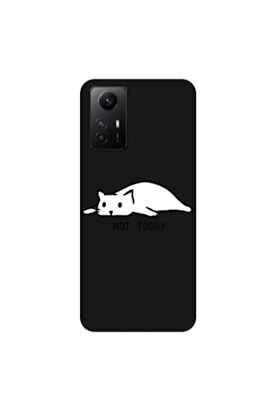 Other Xiaomi Redmi Note 12s Not Today Black Colored Silicone TPU Θήκη