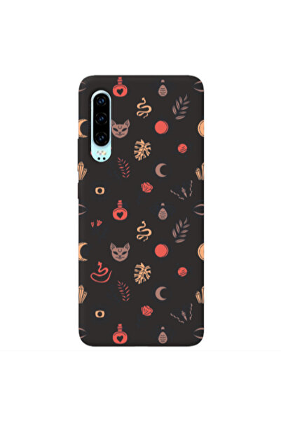 Other Huawei P30 Magic potion Black Colored Silicone TPU Θήκη