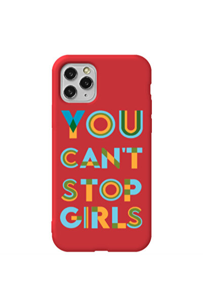 Other Apple iPhone 11 Pro You Cant Stop Girls Red Colored Silicone TPU Θήκη