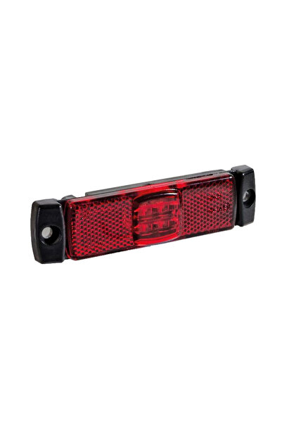RapidAuto Lampa gabarit auto 12V/ 24V cu LED, dreptunghiulara Rosie , 97x30x1...
