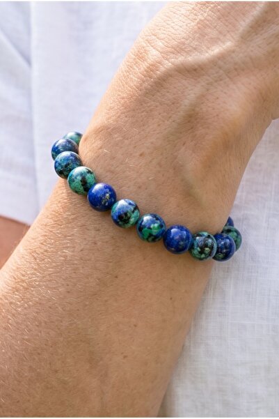 NBS Beautiful Naturel Stones Women's Vip Azurit Natural Stone Bracelet 18 cm