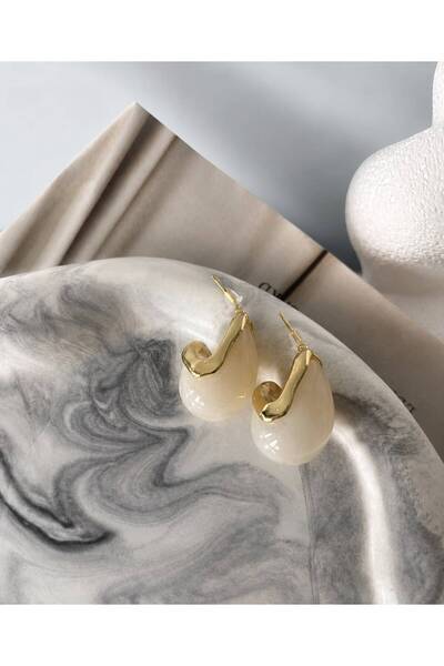 GONESSA Drop model gold detailed earrings