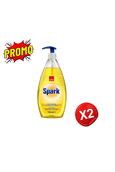 Sano Detergent vase cu pompita Spark Lamaie, 700 ml 2buc/set