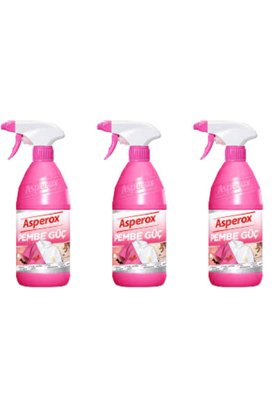 ASPEROX 650 ml Pembe Güç Leke Çıkarıcı Sprey Konsantre Formül ile Etkili Temi...