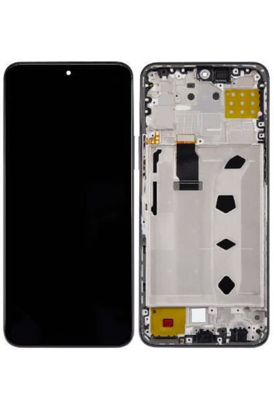 OEM Οθόνη με μηχανισμό αφής και πλαίσιο για Honor X8 4G (Μαύρο) Κωδικός: H-240