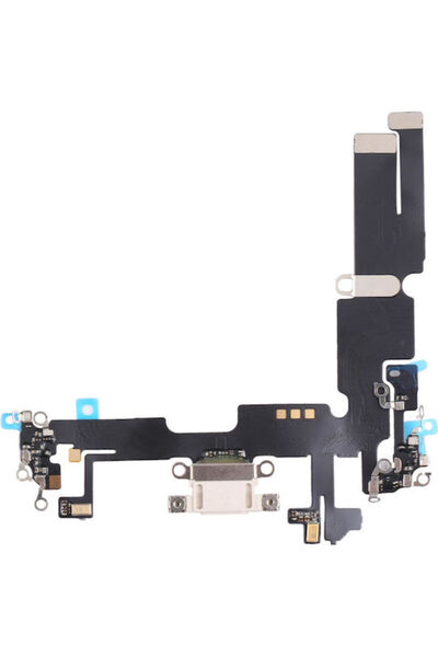 OEM Iphone 14 Plus Καλώδιο Flex Θύρας Φόρτισης Λευκό