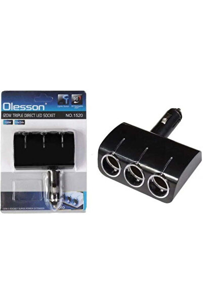 OEM Olesson Φορτιστής 3 Θέσεων 120W - Τριπλός Φορτιστής Απευθείας Ρεύματος LE...