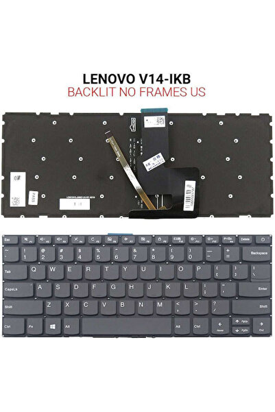 LENOVO Πληκτρολόγιο φορητού υπολογιστή για V14-IKB με οπίσθιο φωτισμό και αγγ...