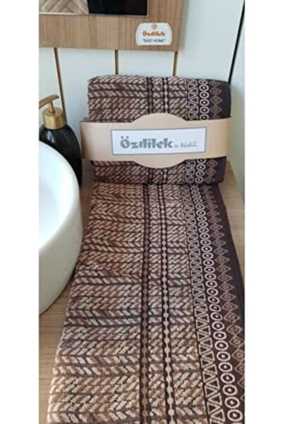 Yıldızan Albemo Teraphy Velvet Hand and Face Towel 2-Pack (Coffee-50X90) 888483