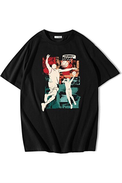ZOKAWEAR Unisex Oversize kroj Košarkaška silueta T-shirt