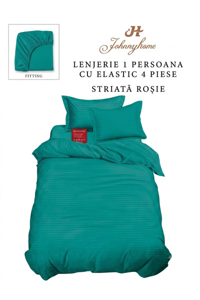 RMR textile lenjerie 1 persoana damasc cu husa de pat,dimesiuni cearceaf pat ...