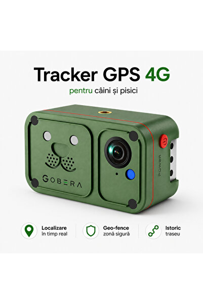 goBERA ®   4G GPS тракер с HD камера, аудио, геозона, IP66 за кучета