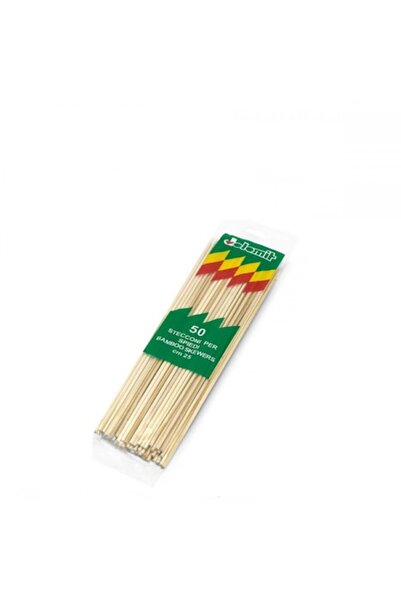 Dolomit Set de 50 de frigărui din lemn pentru shish kebab, lungime 25 cm