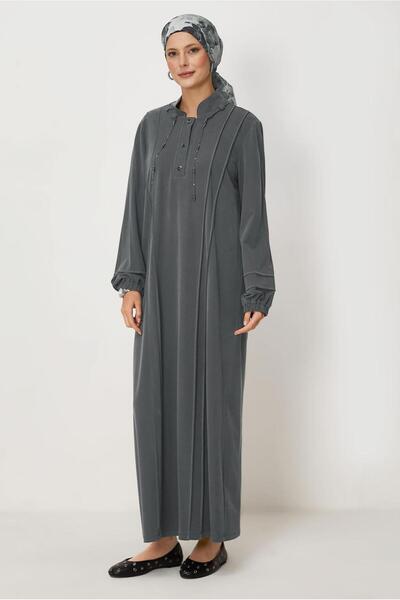 Alvina Stand-Up Collar Track Suit Dress 46717