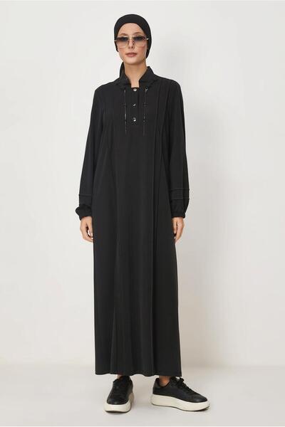 Alvina Stand-Up Collar Track Suit Dress 46717