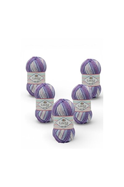 Empressco Multi-Colored Hand Knitting Yarn 500Gr 5-Pack, Baby and Hobby Products