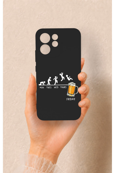 Vip Case Oppo Reno 15F Uyumlu Fun Day Friday Desenli Silikon Kılıf