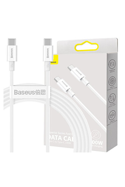 Baseus Cablu USB-C la USB-C 100W pentru telefoane și laptopuri 2M Încărcare r...