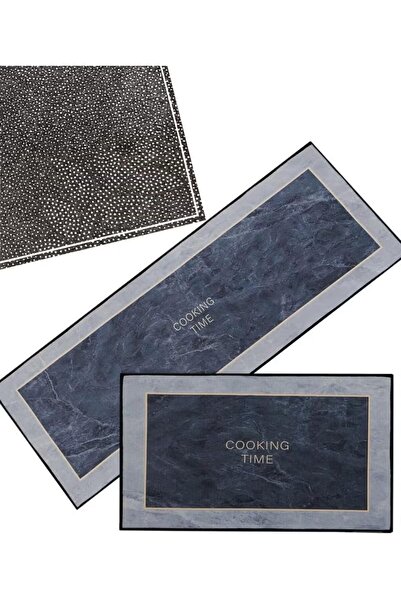 TOSHIONICS 2-in-1 Multipurpose Memory Foam Carpet Kitchen Runner Set (Pack of...