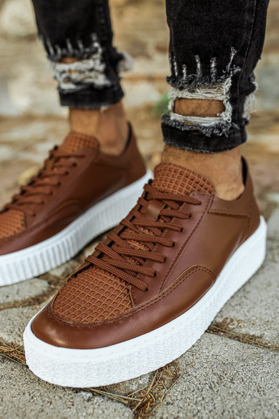 Aymood Mn017 - Fbt Pyramid Men's Shoes Taba