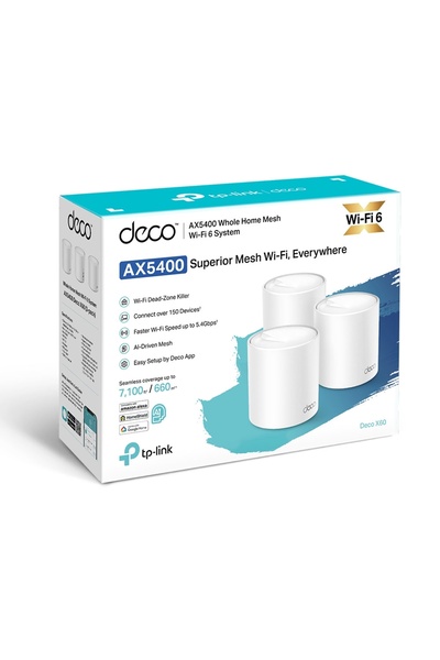 OEM TP-Link Deco X60 (3-Pack) – AX5400 Whole Home Mesh Wi-Fi 6 System