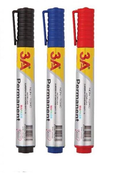 3A Eco Line Permanent Kalem Yuvarlak Uçlu 2 mm Siyah