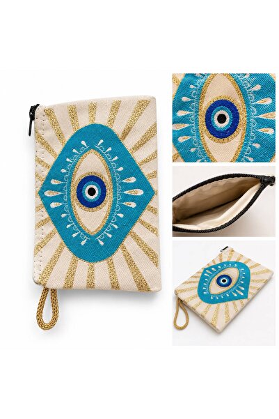 Mervişim Aksesuar Gift Ethnic Pattern Fabric Wallet for Promise-Engagement-We...