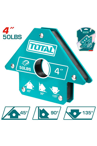 TOTAL زاوية لحام مغناطيسية 4" TAMWH50042 توتال