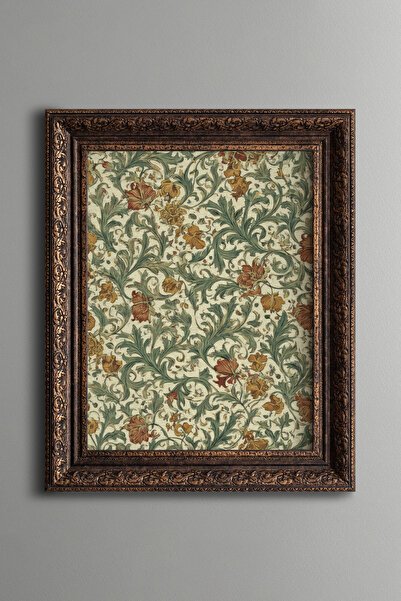 epiqart Retro Floral Patterns - Vintage Patterned Painting - Thick Model