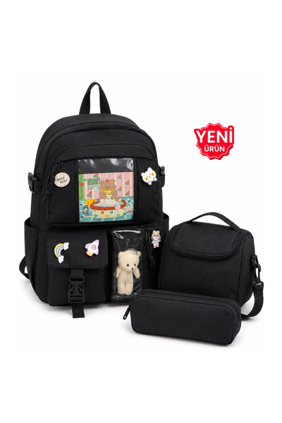 Freedom Bag Trend Korean Model 3-Piece Primary School Bag Set, Backpack + Lun...